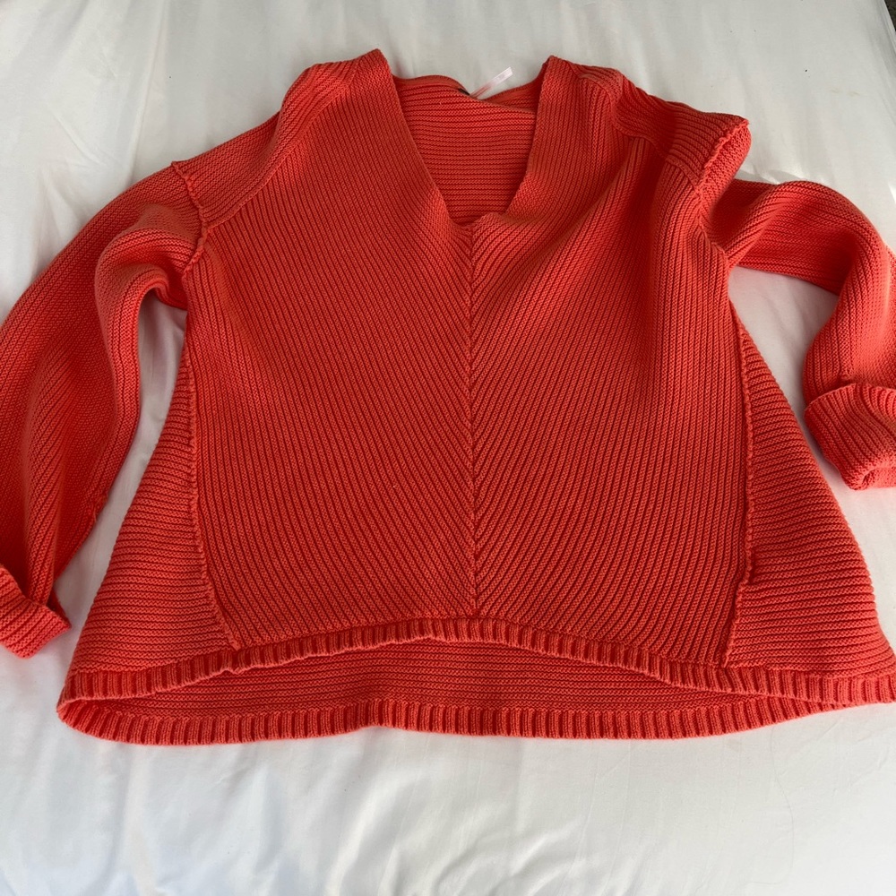 Orange oversized sweater